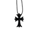 Chrome Hearts Silichrome Cross Necklace Black - Supra Sneakers