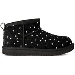 UGG Classic Ultra Mini Shiny Dots Boot Black (Big Kids) — side profile - Image 1