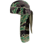 Denim Tears Green Tiger Camo Cotton Wreath Durag - Image 1