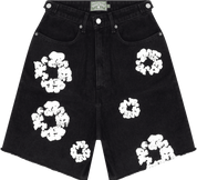 Denim Tears The Cotton Wreath Jean Short Black - Supra Sneakers