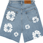 Denim Tears The Cotton Wreath Jean Short Light Wash - Supra Sneakers