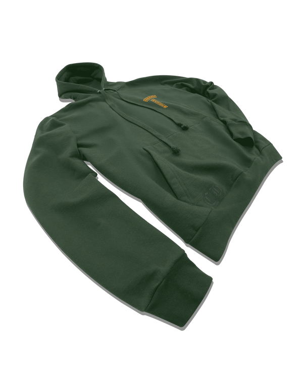 Chrome Hearts Script Hoodie Green & Orange