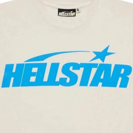Hellstar Studios Classic T-Shirt Beige & Light Blue