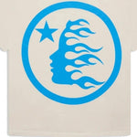 Hellstar Studios Classic T-Shirt Beige & Light Blue - Image 2