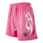 Hellstar Flame Shorts Pink & White - Image 3