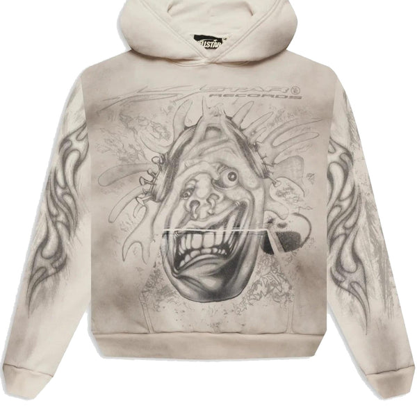 Hellstar HStar Records Hoodie White