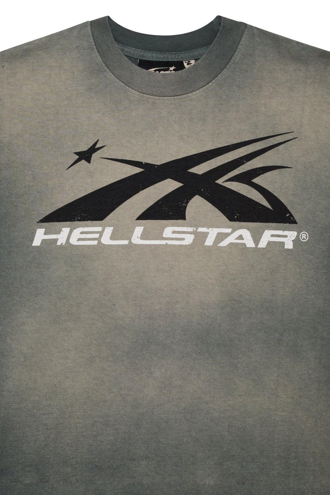 Hellstar Sports Logo T-Shirt Grey - Supra Sneakers