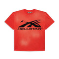 T-Shirt Hellstar con Logo Sportivo Rossa