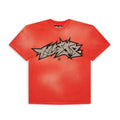 Hellstar Sports T-Shirt con stampa a crepa rossa