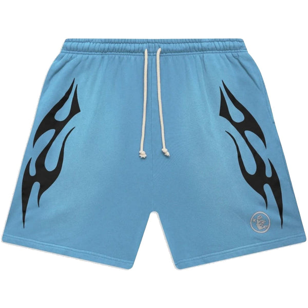 Hellstar Studios Flame Shorts Blue