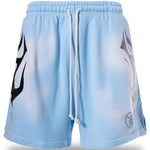 Hellstar Studios Flame Shorts Blue - Image 4