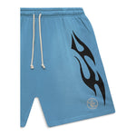 Hellstar Studios Flame Shorts Blue - Image 3