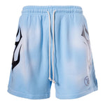 Hellstar Studios Flame Shorts Blue - Image 4