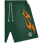 Hellstar Studios Flame Shorts Green - Image 3