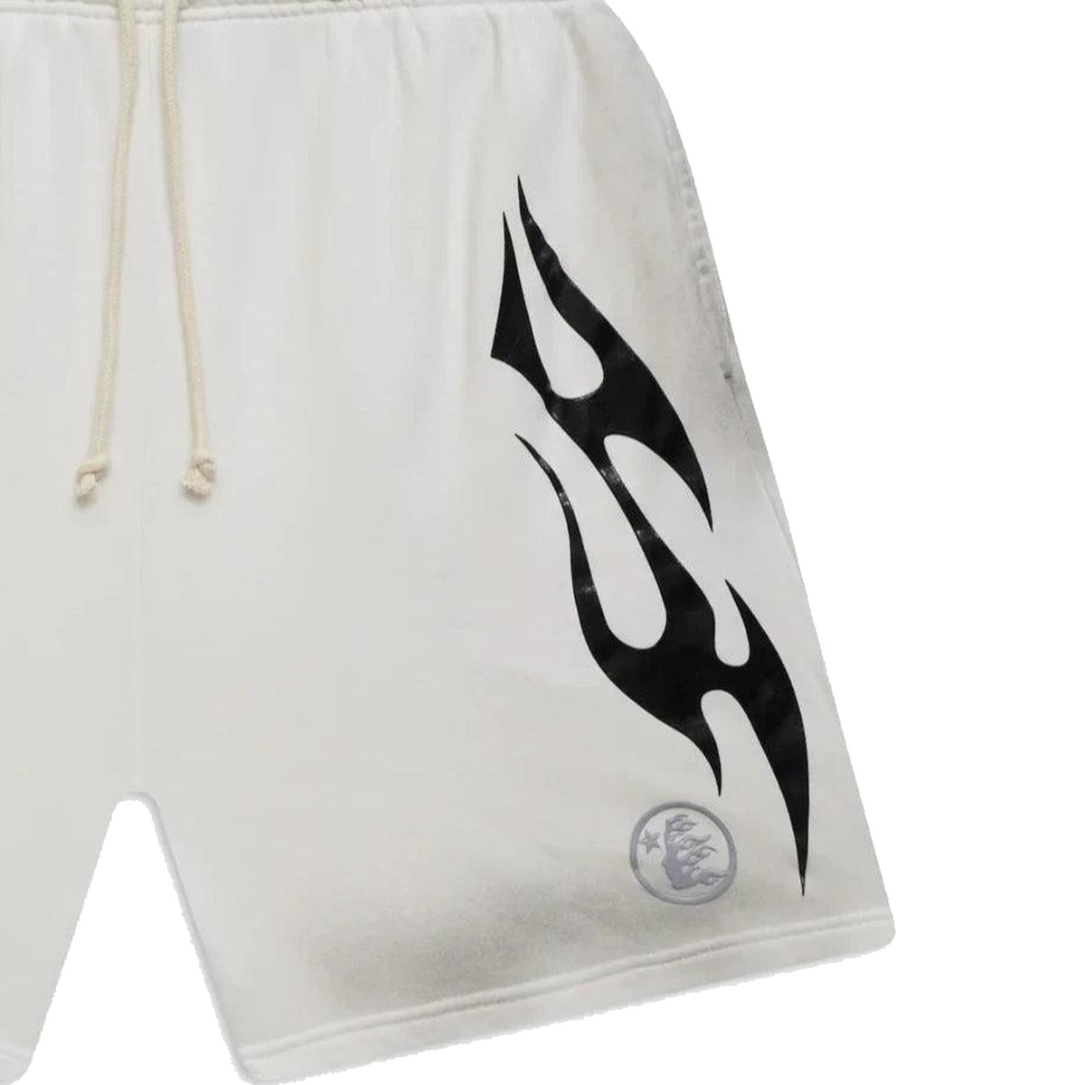 Hellstar Flame Shorts White & Grey