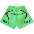 Hellstar Studios Shorts da riscaldamento Verde Neon