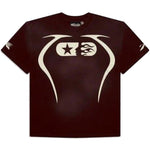 Hellstar Studios Warm Up T - Shirt Brown - Supra Sneakers - Image 1