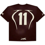 Hellstar Studios Warm Up T - Shirt Brown - Supra Sneakers - Image 2