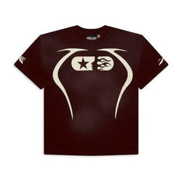 Hellstar Studios T-shirt per il riscaldamento marrone