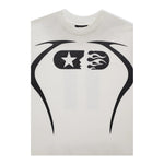 Hellstar Studios Warm Up T - Shirt White - Supra Sneakers - Image 3