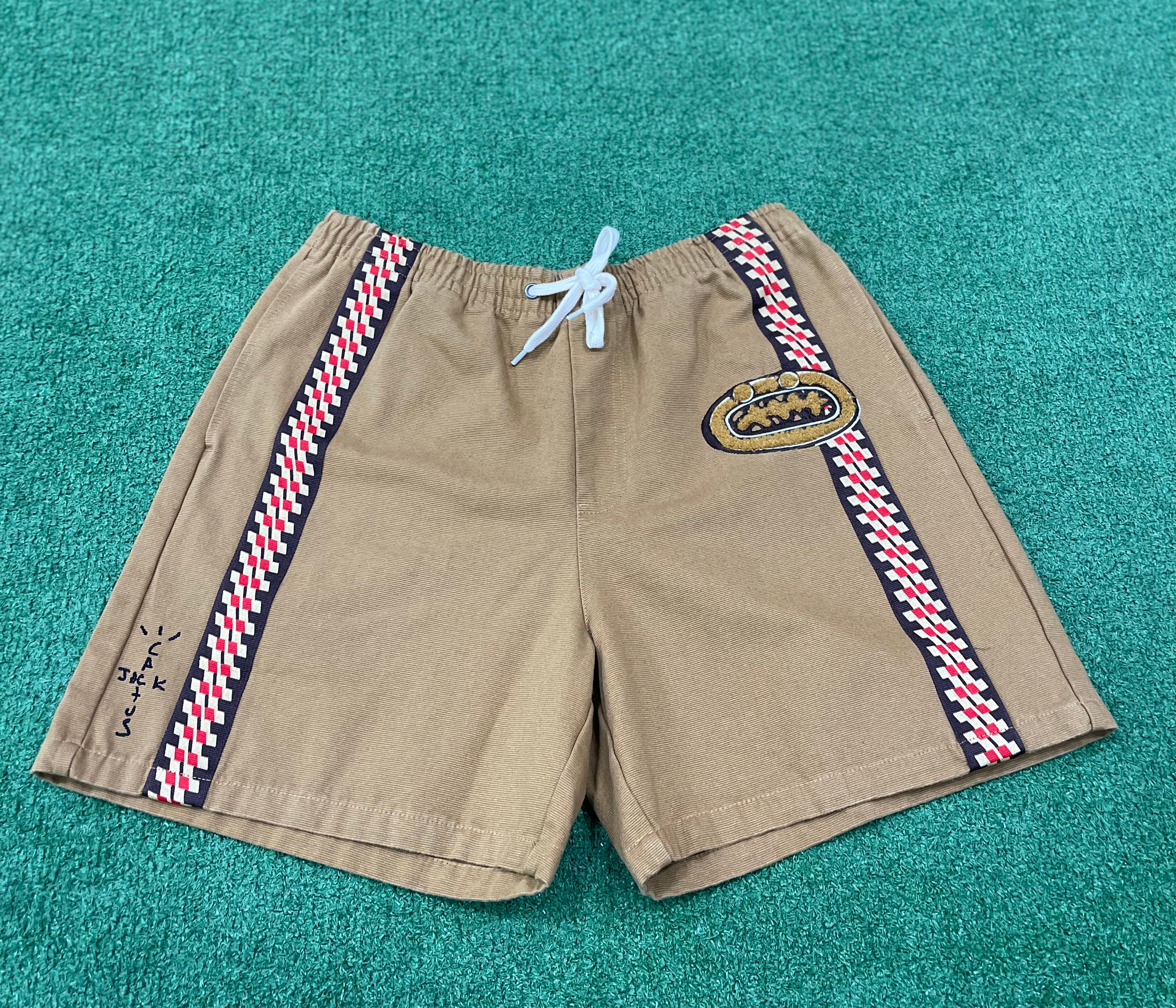 Travis Scott Cactus Jack Stripe Short Brown Multi, Shorts - Supra Sneakers