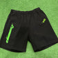 Psychworld Black Canvas Shorts Lime Green Logo, Shorts - Supra Sneakers