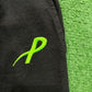 Psychworld Black Canvas Shorts Lime Green Logo, Shorts - Supra Sneakers