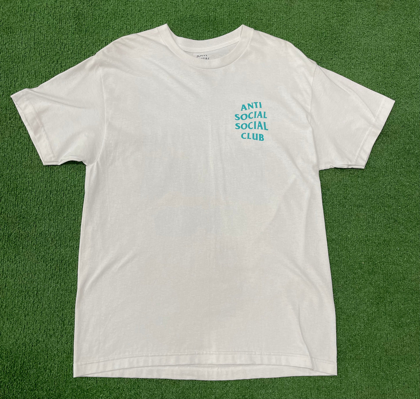 Anti Social Social Club Logo Tee White / Teal, T-Shirt - Supra Sneakers