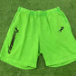 Psychworld Lime Green Canvas Shorts Black Logo, Shorts - Supra Sneakers