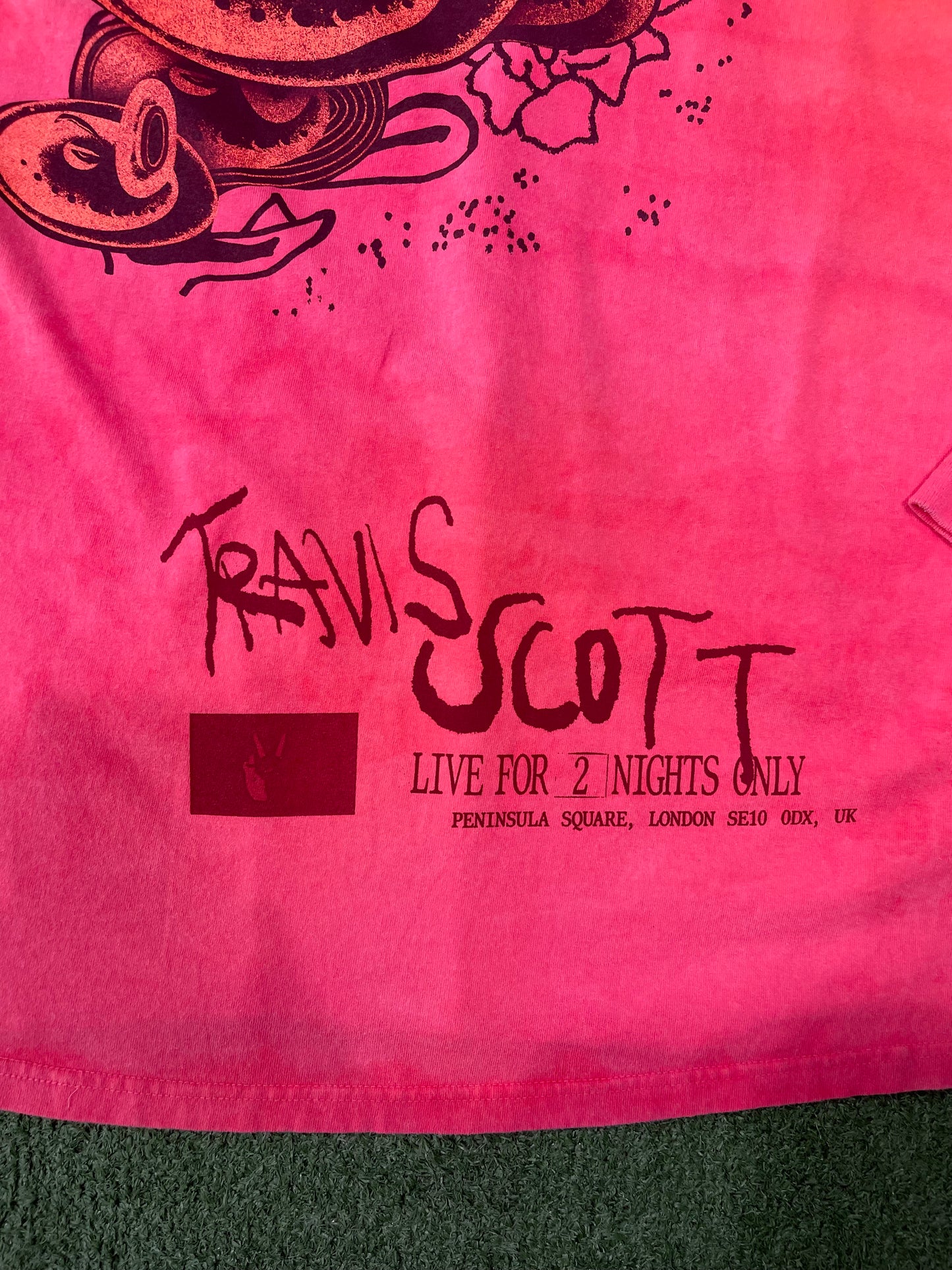 Travis Scott O2 Live Long-Sleeve Pink Tie-Dye, T-Shirt - Supra Sneakers