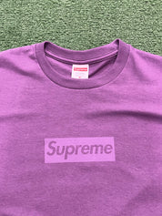 Supreme Tonal Box Logo Tee Dusty Purple, T-Shirt - Supra Sneakers