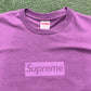 Supreme Tonal Box Logo Tee Dusty Purple, T-Shirt - Supra Sneakers