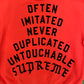 Supreme Team Flocked Hooded Sweatshirt Bright Red, Sweatshirt - Supra Sneakers