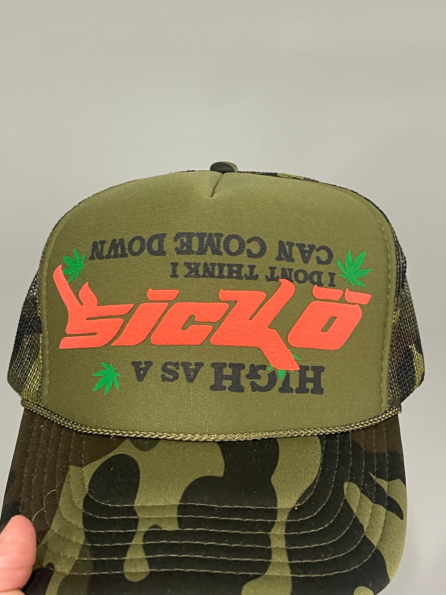 Sicko Laundry High Trucker Hat 2 - Dark Camo, Hat - Supra Sneakers