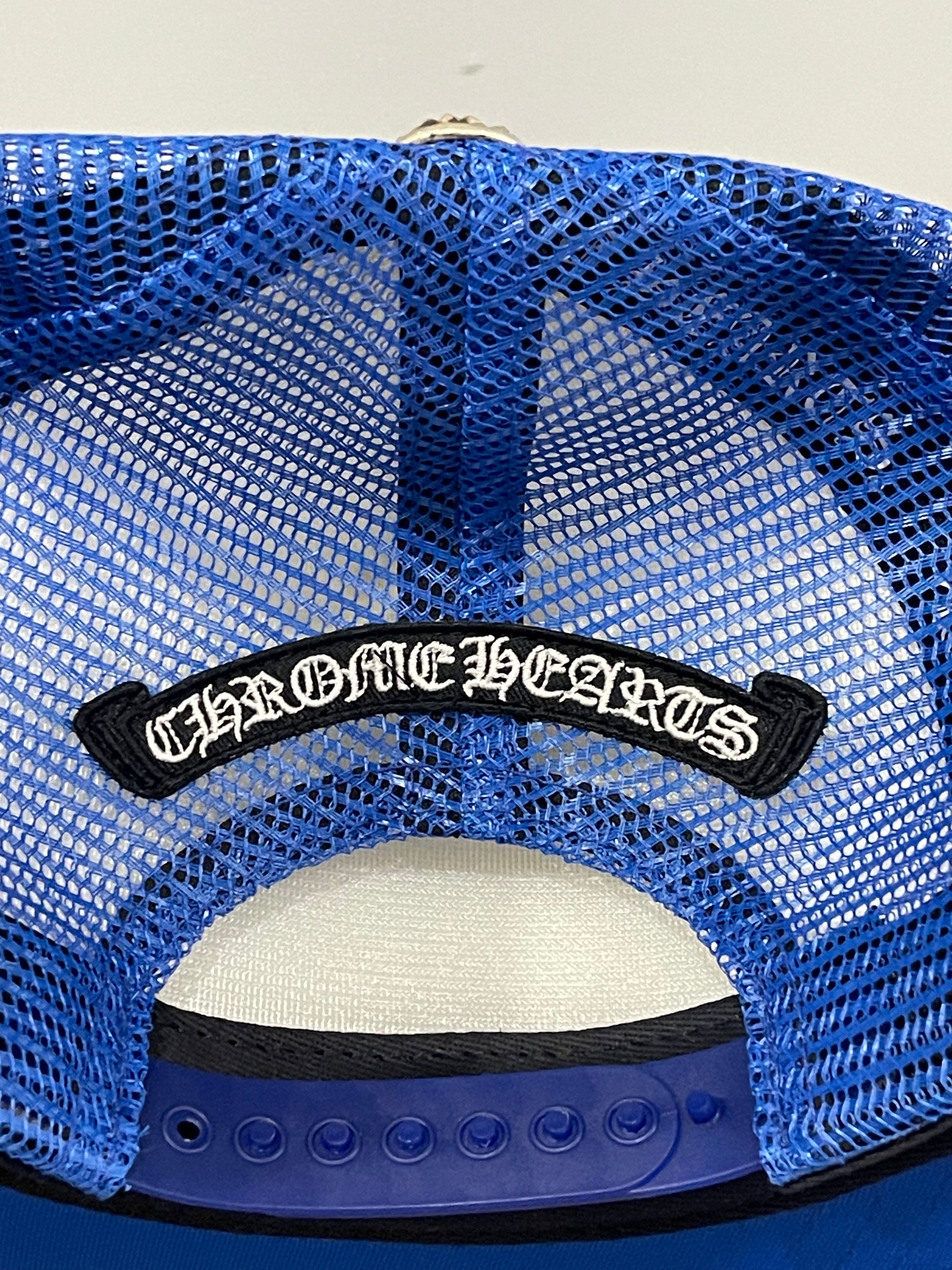 Chrome Hearts King Taco Cross Trucker Hat Blue, Hat - Supra Sneakers