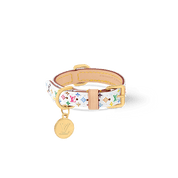Louis Vuitton x Takashi Murakami Monogram Multicolor Dog Collar XS White Multicolored
