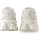 White sneakers with a transparent sole on a light gray background - Image 5
