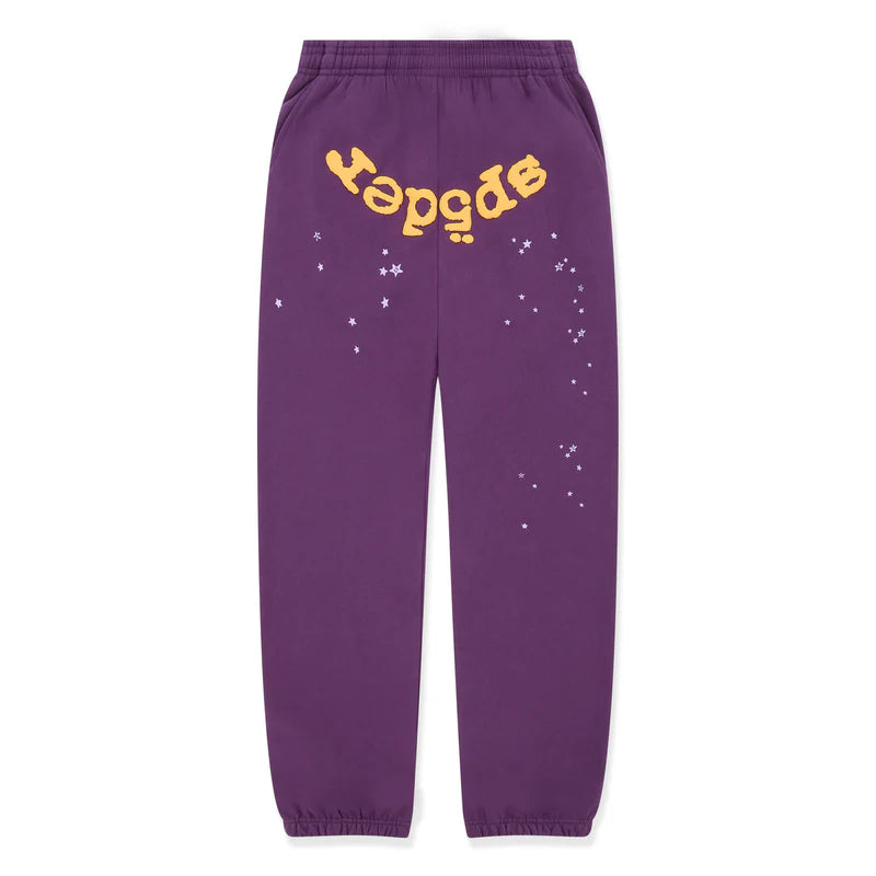 Sp5der Purple Star OG Web V2 Sweatpant Purple "Lakers"