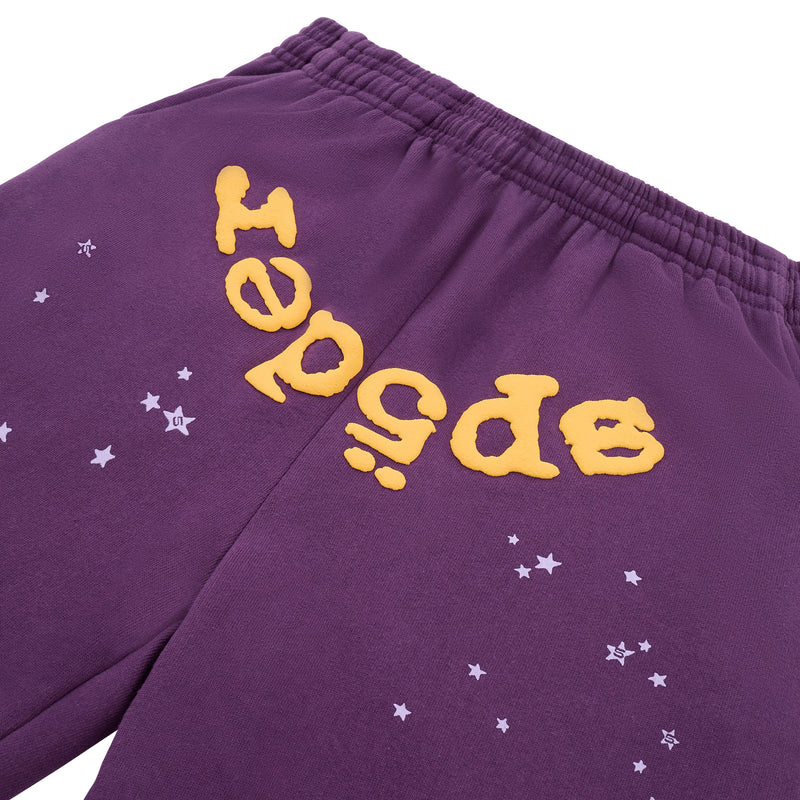 Sp5der Purple Star OG Web V2 Sweatpant Purple "Lakers"