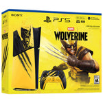 PlayStation 5 Digital Edition Marvel's Wolverine Battle Yellow Limited Edition bundle in yellow and black, on a white background - Image 1