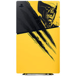 PlayStation 5 Digital Edition Marvel's Wolverine Battle Yellow Limited Edition bundle in yellow and black, on a white background - Image 3