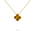 Van Cleef & Arpels Ciondolo Vintage Alhambra in oro giallo 18K, Occhio di Tigre