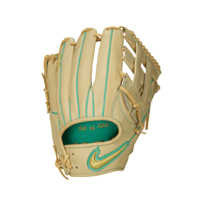 Nike SHA|DO Elite J Series Baseball Fielding Glove (Right-Handed Throw) - Size 13 | Alabaster/Metallic Gold