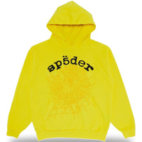 Sp5der Legacy Web Kapuzenpullover Gelb