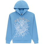 Sp5der OG Web V2 Hoodie Dusty Blue - Image 1