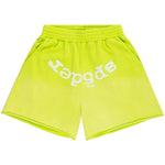Sp5der OG Web V2 Sweatshort Acid Green - Image 1