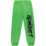 Sp5der Punk V2 Rhinestone Sweatpant Bright Green - Image 1