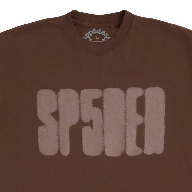 Sp5der Focused Logo Tee Brown