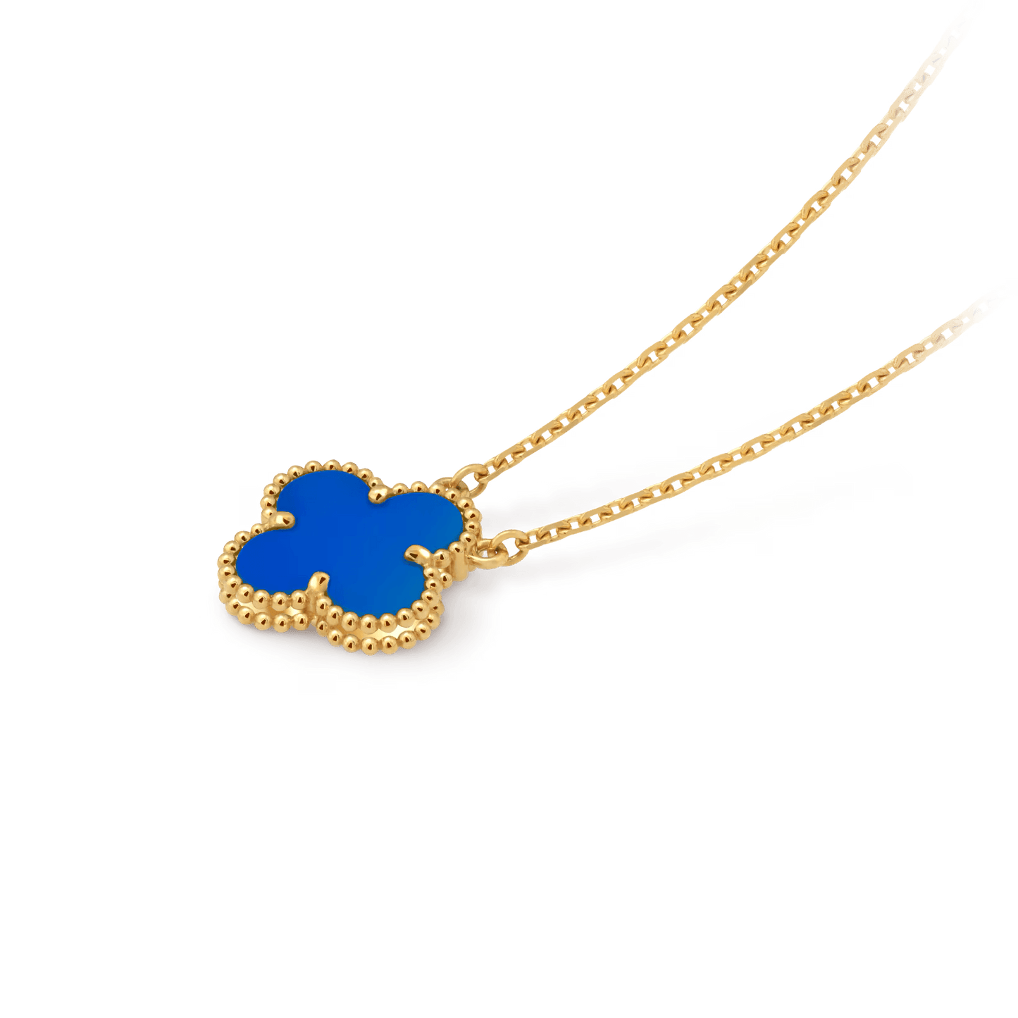 Van Cleef & Arpels Vintage Alhambra pendant 18K yellow gold, Agate