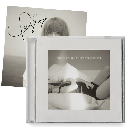 Taylor Swift The Tortured Poets Department CD + Bonus Track "The Manuscript" with Hand Signed Photo - Supra Sneakers